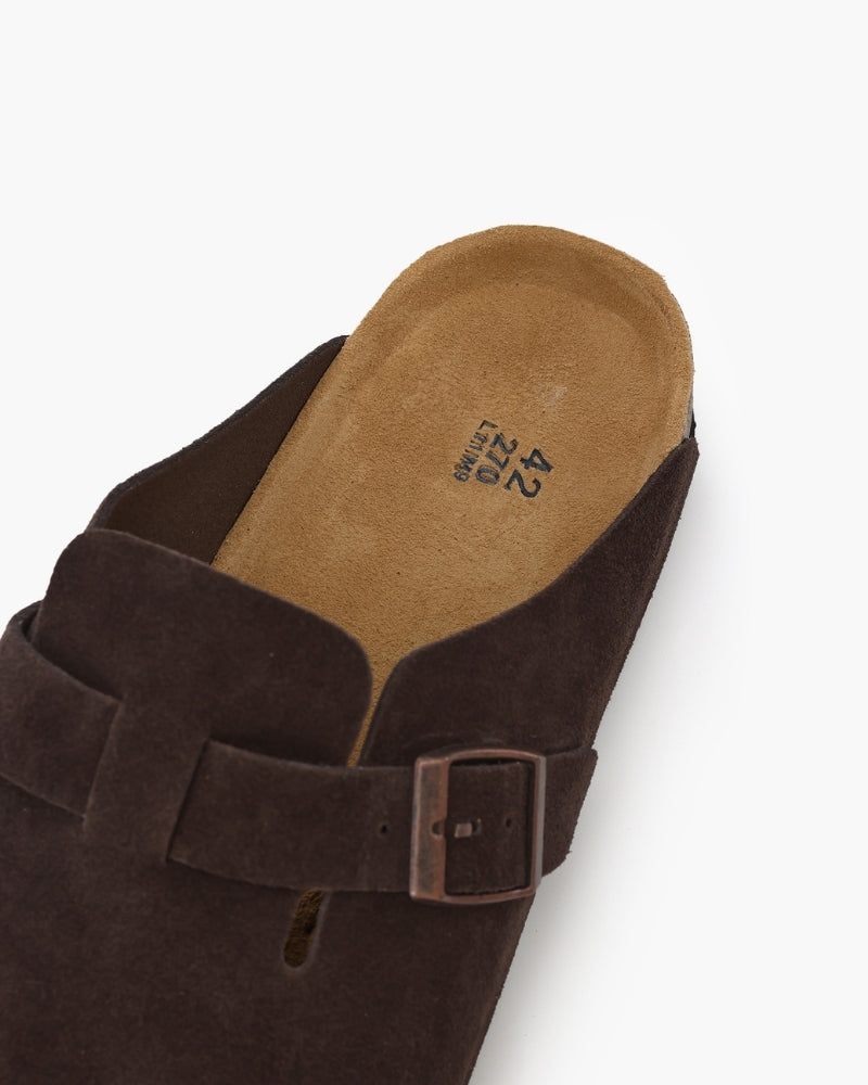 Suede Clogs — North Row | Full Length