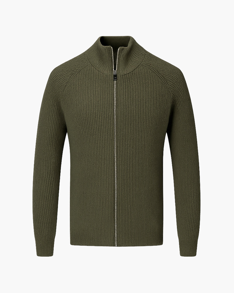 Amal Full-Zip Wool Gilet — North Row | Back View