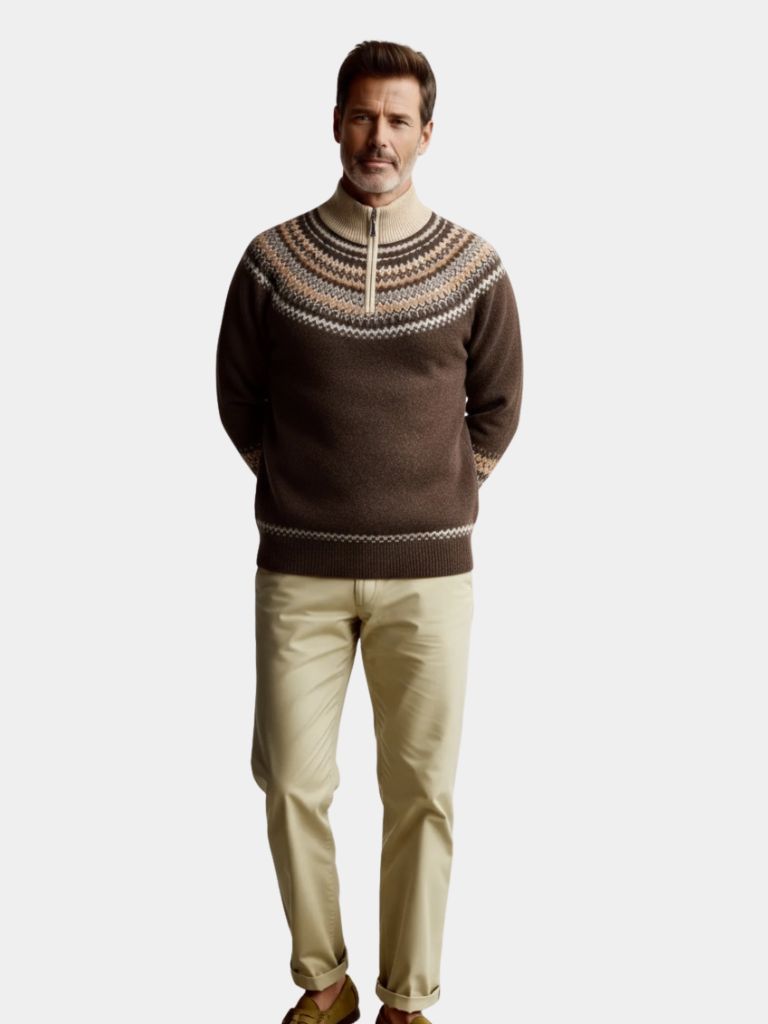 Valenbourg Nordic Knit Sweater — North Row | Back View