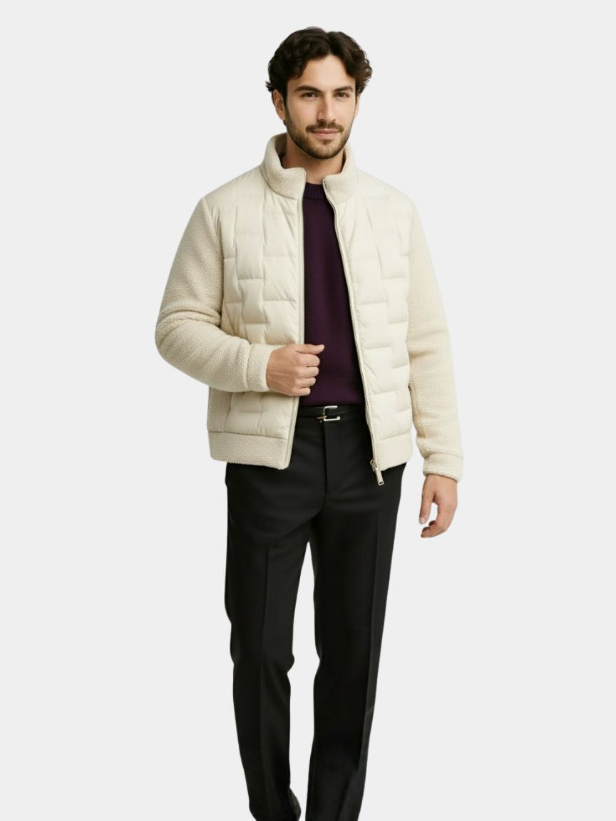 Alpine Cream Hybrid Jacket — North Row | Back View