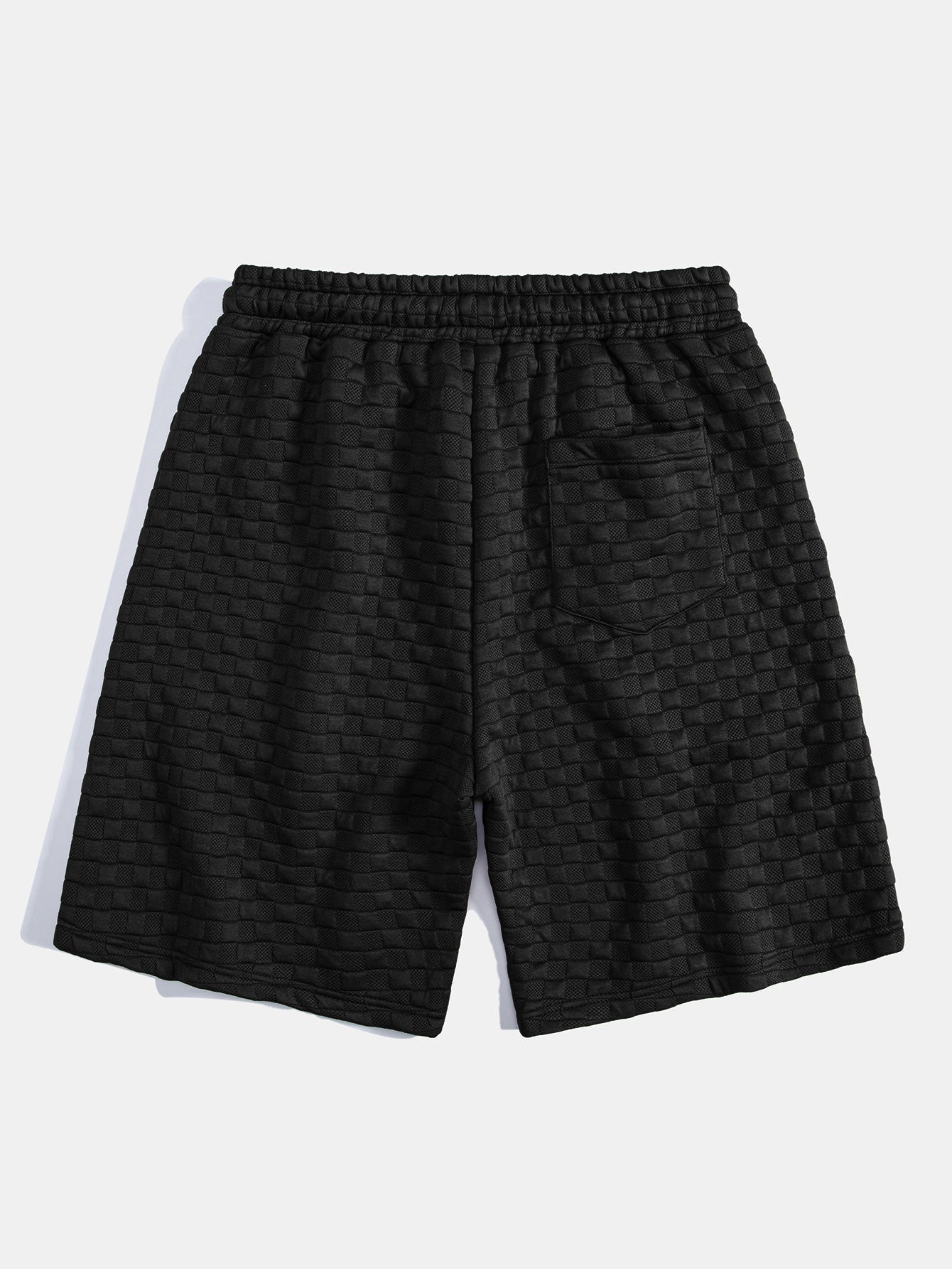 Checkerboard Jacquard Arc Hem Hooded T-Shirt & Shorts — North Row | View 13