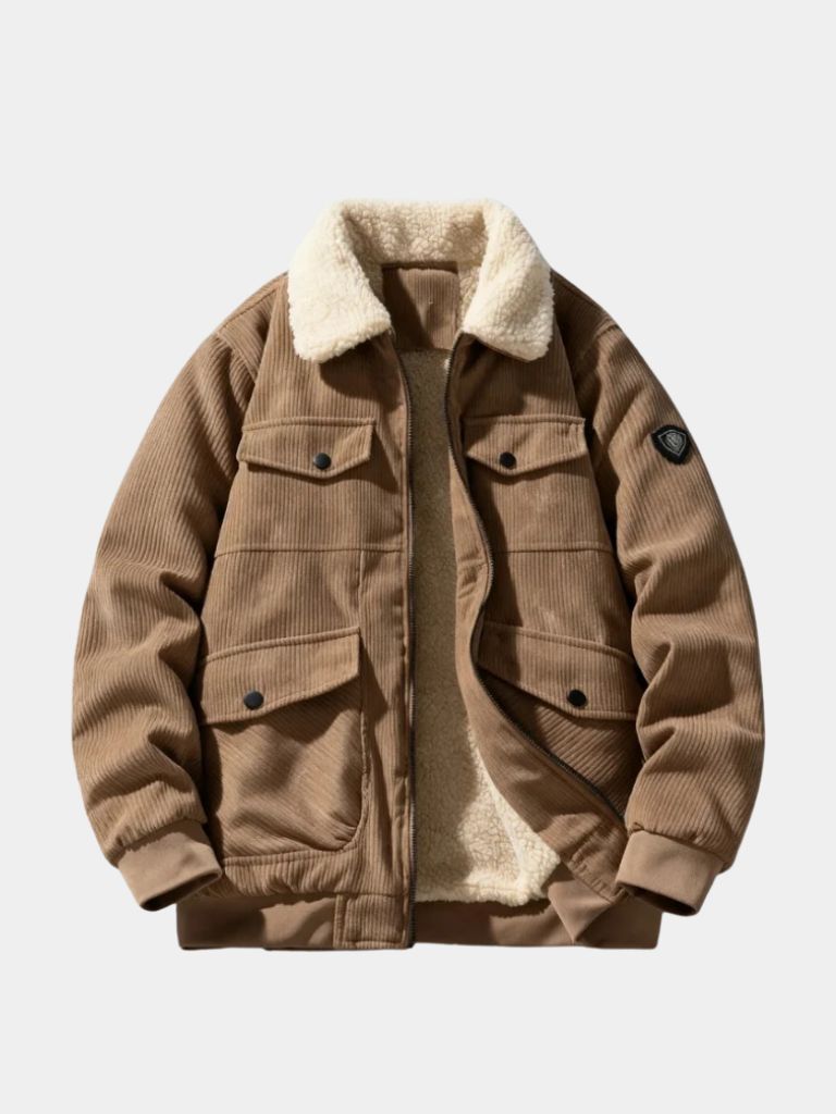 Iron Ore Sherpa Cargo Jacket — North Row | Worn Look