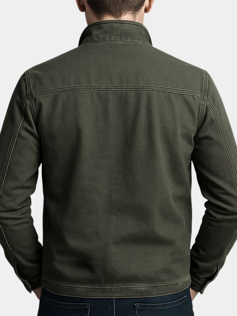 Valmont Vintage Olive Field Jacket — North Row | Worn Look