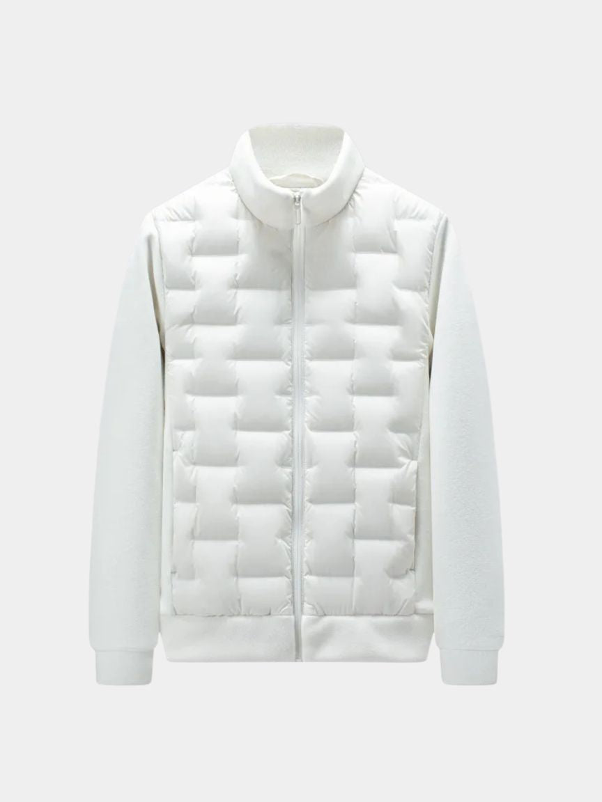 Alpine Cream Hybrid Jacket — North Row | Close-Up