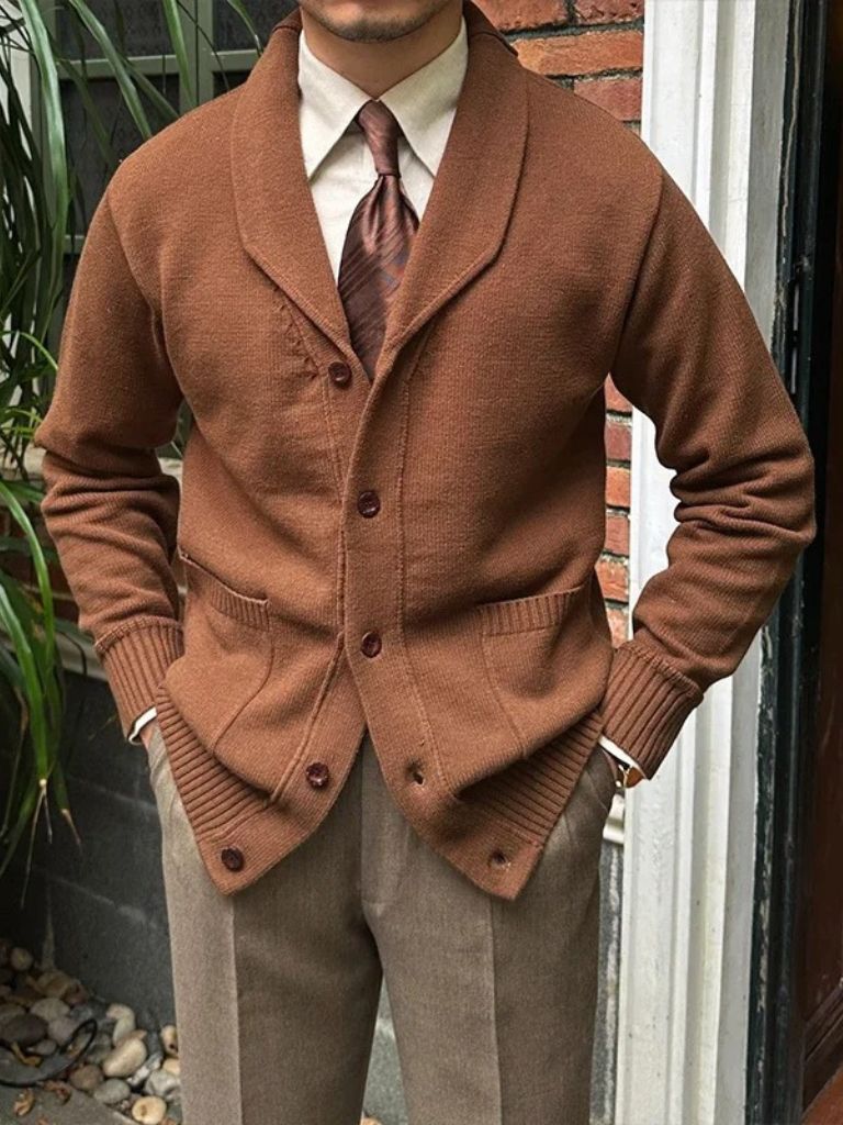 British Knit Cardigan — North Row | Worn Look