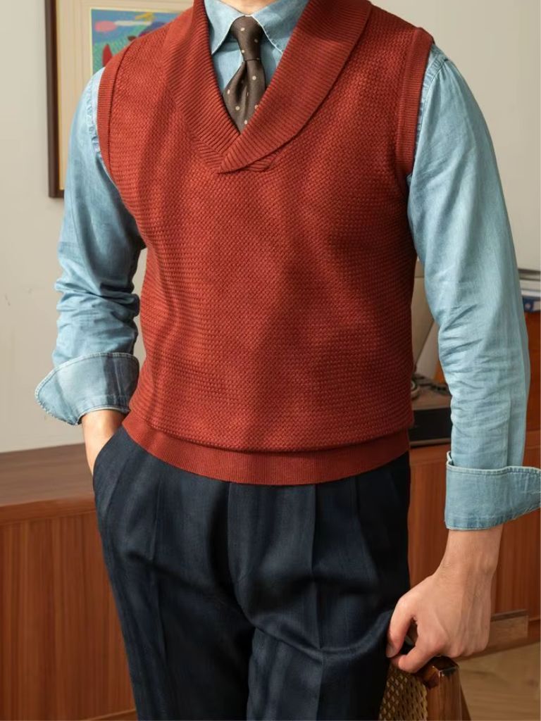 British Knit Vest Waistcoat — North Row | Lifestyle