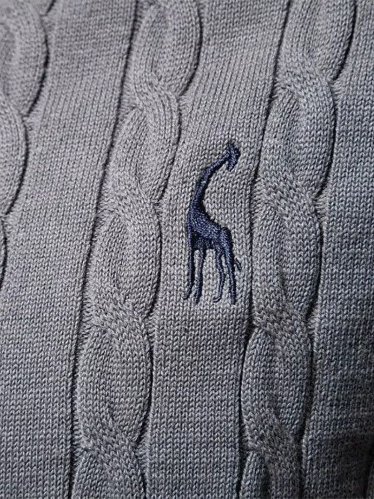 Cotton Crew Neck Pullover Sweater — North Row | Back View