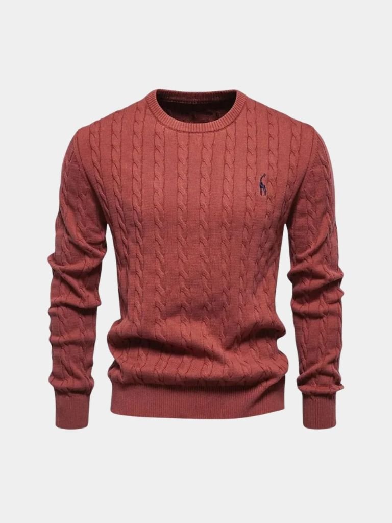 Cotton Crew Neck Pullover Sweater — North Row | View 14