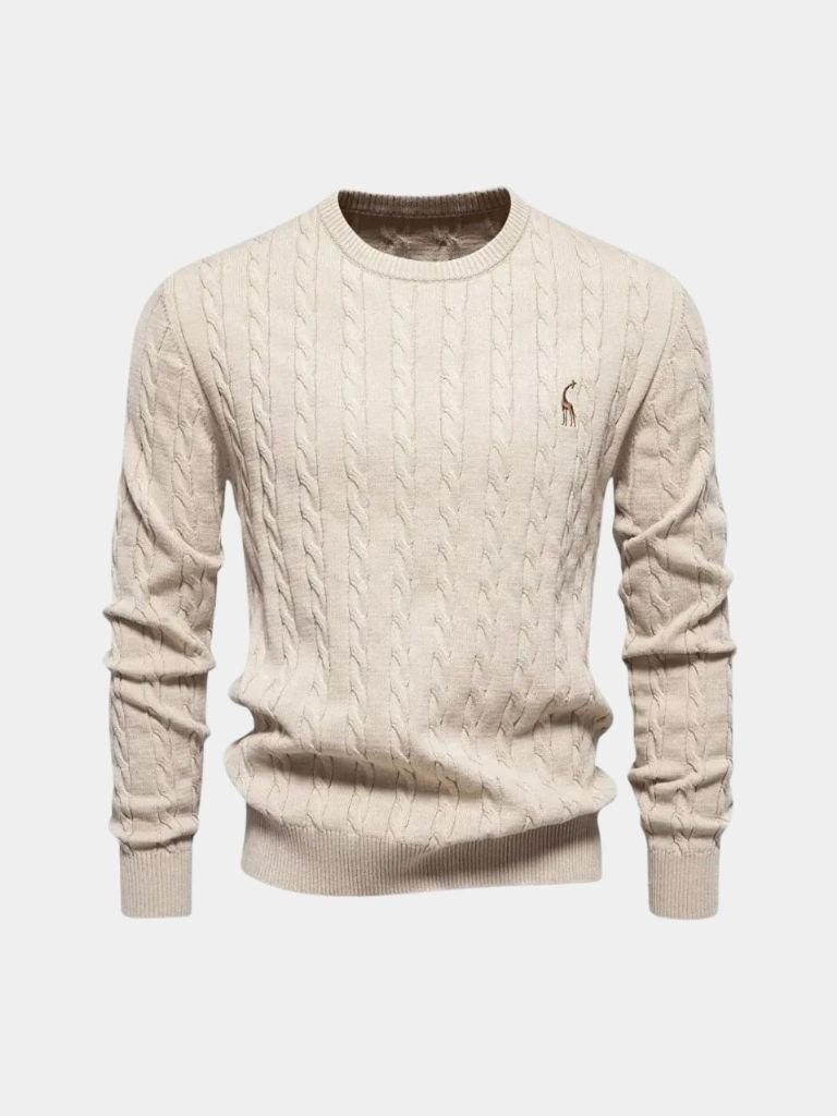 Cotton Crew Neck Pullover Sweater — North Row | View 16