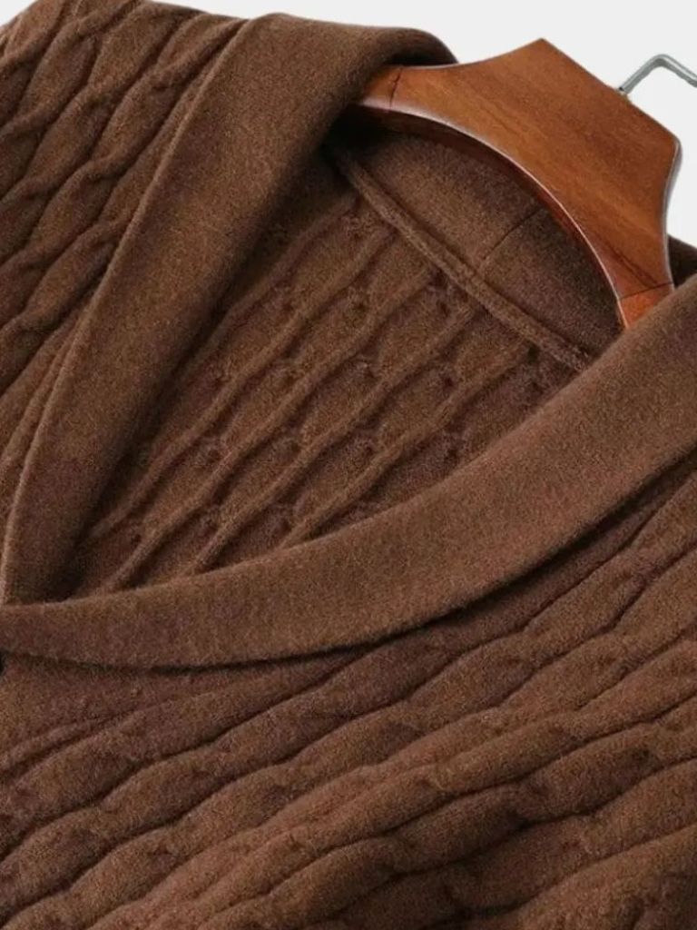 Cozy Classic Cardigan — North Row | Detail View