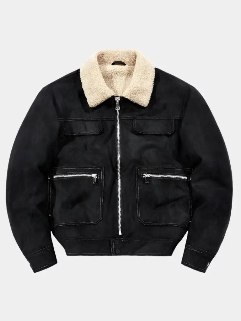 Essential Fleece Suede Jacket — North Row | Worn Look
