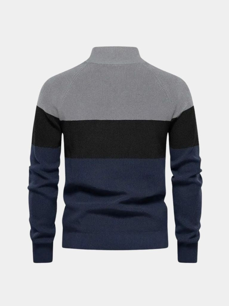 Essential Knit Zipper Sweater — North Row | Flat Lay