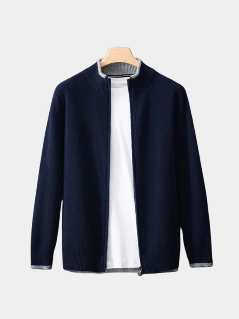 London Fog Cashmere Jacket — North Row | Collar Detail