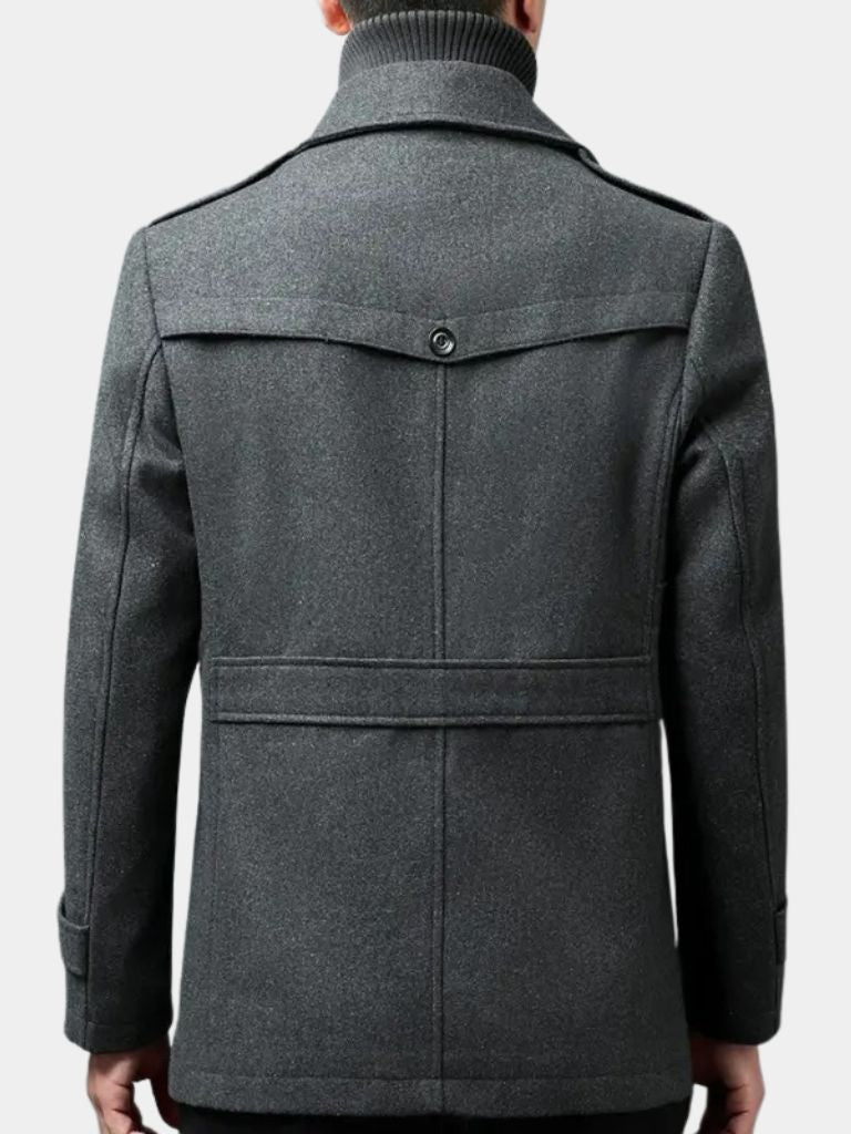 Old Money Two-Piece Winter Coat — North Row | Texture Detail