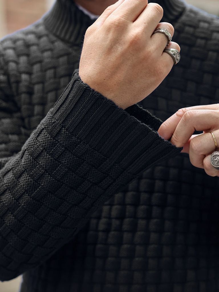 Tailored Knitwear Pullover — North Row | Detail View