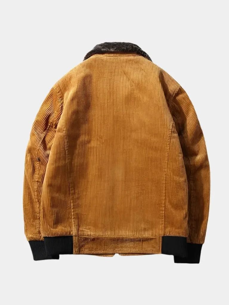 Thermal Windbreaker Corduroy Jacket — North Row | Flat Lay