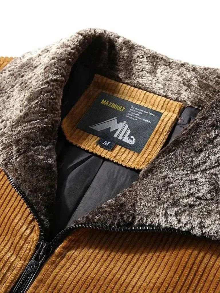 Thermal Windbreaker Corduroy Jacket — North Row | Detail View