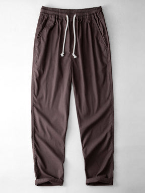 Geometric Jacquard Eyelet Cuban Shirt & Straight Leg Linen Pants — North Row | View 14