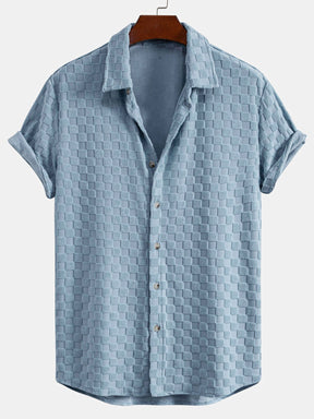 Checkerboard Terry Shirt & Shorts — North Row | Detail View