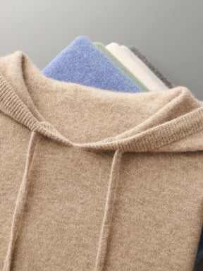 100% Cashmere Hooded Sweater — North Row | Detail View