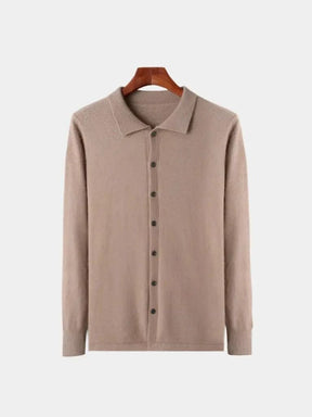 100% Cashmere Polo Cardigan — North Row | Worn Look