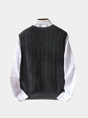 100% Merino Wool Pullover Sweater Vest — North Row | Full Length