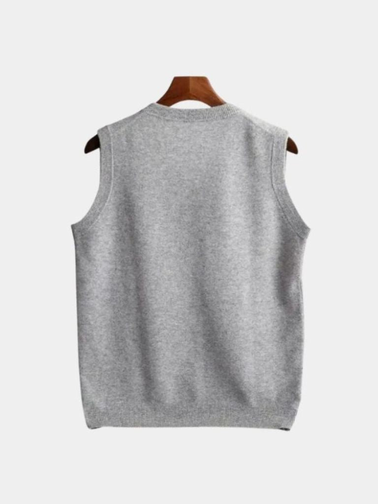 100% Merino Wool Sweater Vest — North Row | Texture Detail