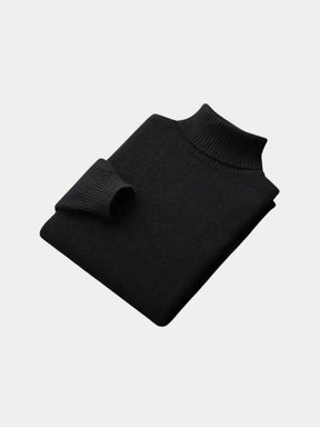 100% Merino Wool Turtleneck Sweater — North Row | Model Wearing