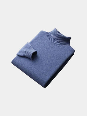 100% Merino Wool Turtleneck Sweater — North Row | Texture Detail