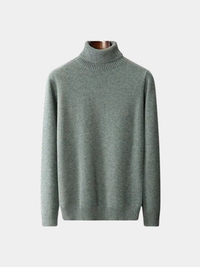 100% Merino Wool Turtleneck Sweater — North Row | Side View