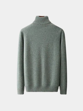 100% Merino Wool Turtleneck Sweater — North Row | Close-Up