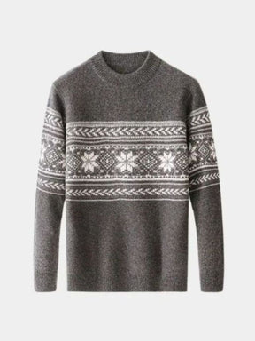 100% Wool Fair Isle Pullover Sweater Jumper — North Row | Flat Lay