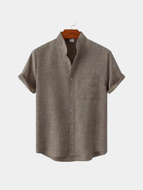 Executive Resort Linen Shirt — North Row | Flat Lay