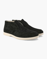 High Suede Loafers — North Row | Back View