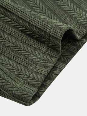 Wheat Ear Jacquard Polo Shirt — North Row | Collar Detail