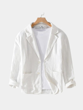 Oldbrook Summer Linen Blazer — North Row | Close-Up