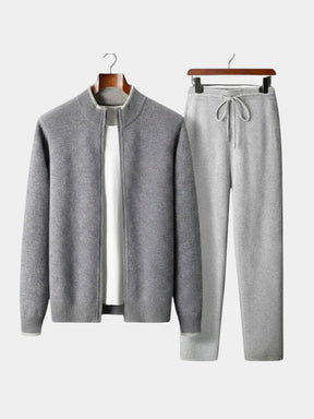 Heritage Cashmere Lounge Set — North Row | Collar Detail