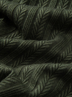 Wheat Ear Jacquard Polo Shirt — North Row | Full Length