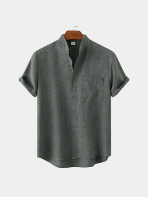Executive Resort Linen Shirt — North Row | Texture Detail