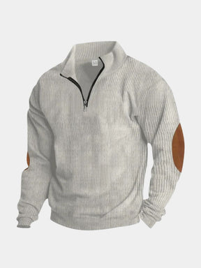 High Collar Quarter Zip Corduroy Pullover — North Row | Lifestyle