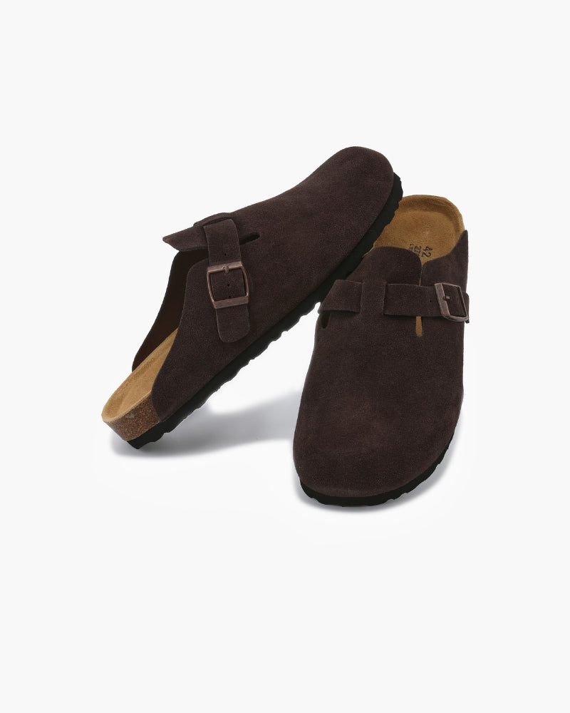 Suede Clogs — North Row | Texture Detail