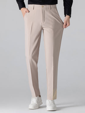 Contrast Trim Zipper Knit Polo Shirt & Slim Fit Tapered Trousers — North Row | Lifestyle