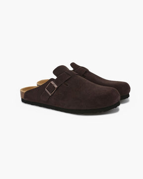 Suede Clogs — North Row | Collar Detail