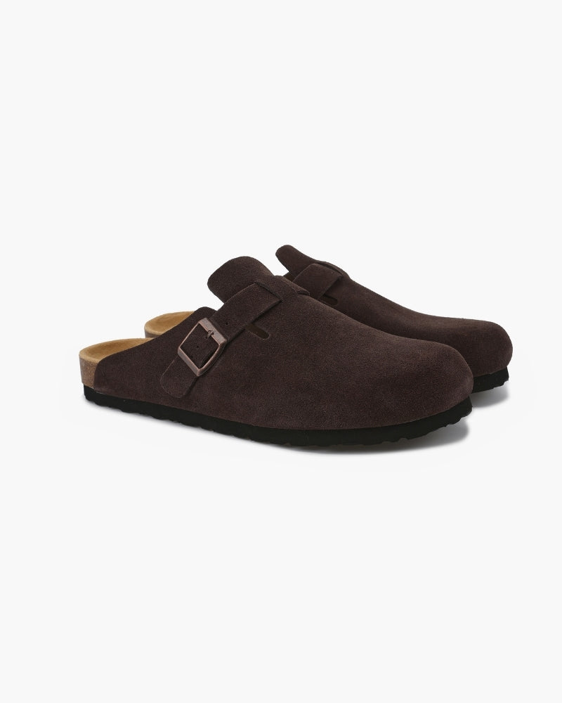 Suede Clogs — North Row | Collar Detail