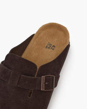 Suede Clogs — North Row | Full Length
