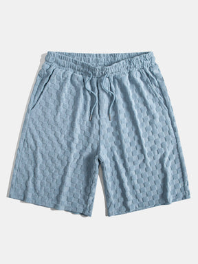 Checkerboard Terry Shirt & Shorts — North Row | Flat Lay