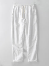 Straight Leg Linen Pants — North Row | Front View