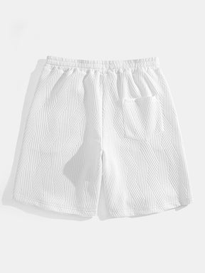 Striped Jacquard Sleeveless Hooded T-Shirt & Shorts — North Row | View 14