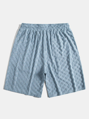 Checkerboard Terry Shirt & Shorts — North Row | Texture Detail