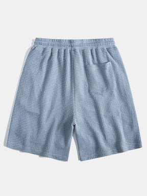 Waffle Textured Cuban Shirt & Shorts — North Row | Collar Detail